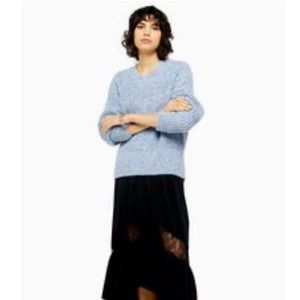 Topshop Twist Raglan Knitted Sweater(size s)